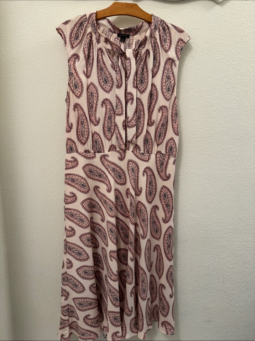 Ann Taylor Blush Paisley Midi Dress